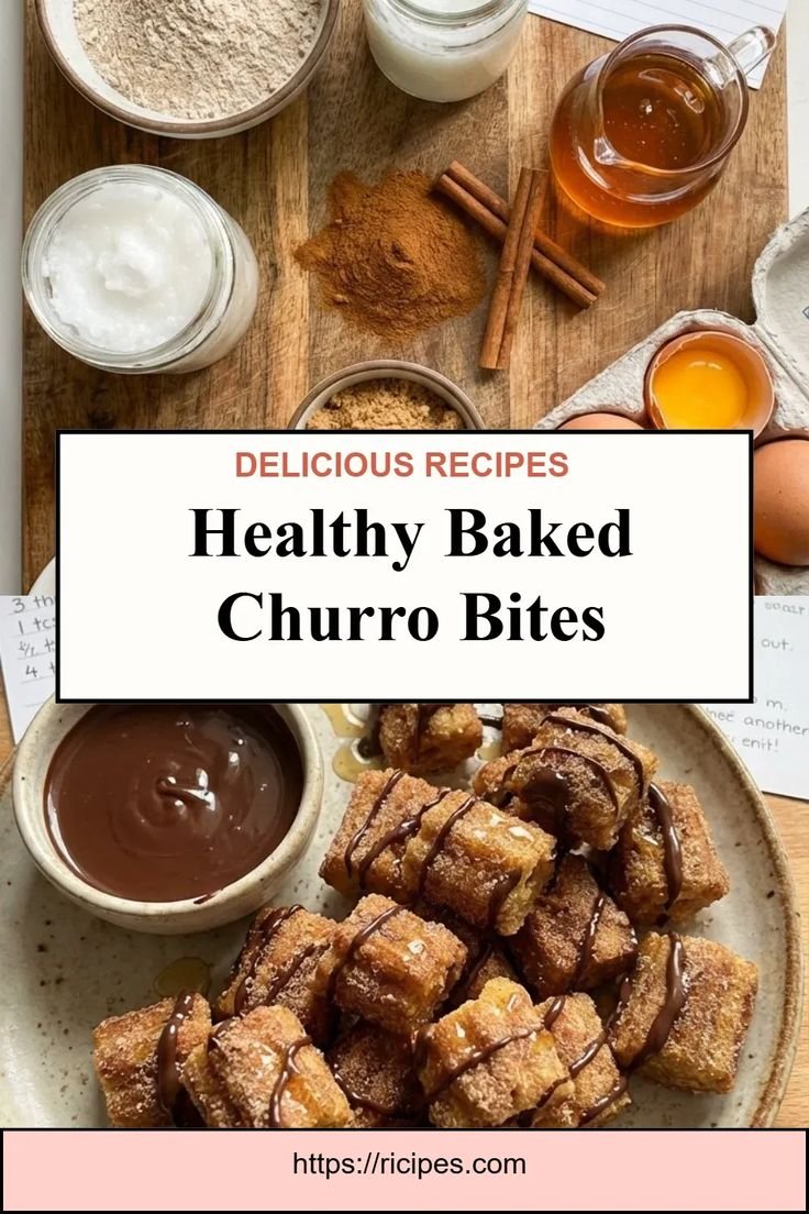 Healthy Baked Churro Bites