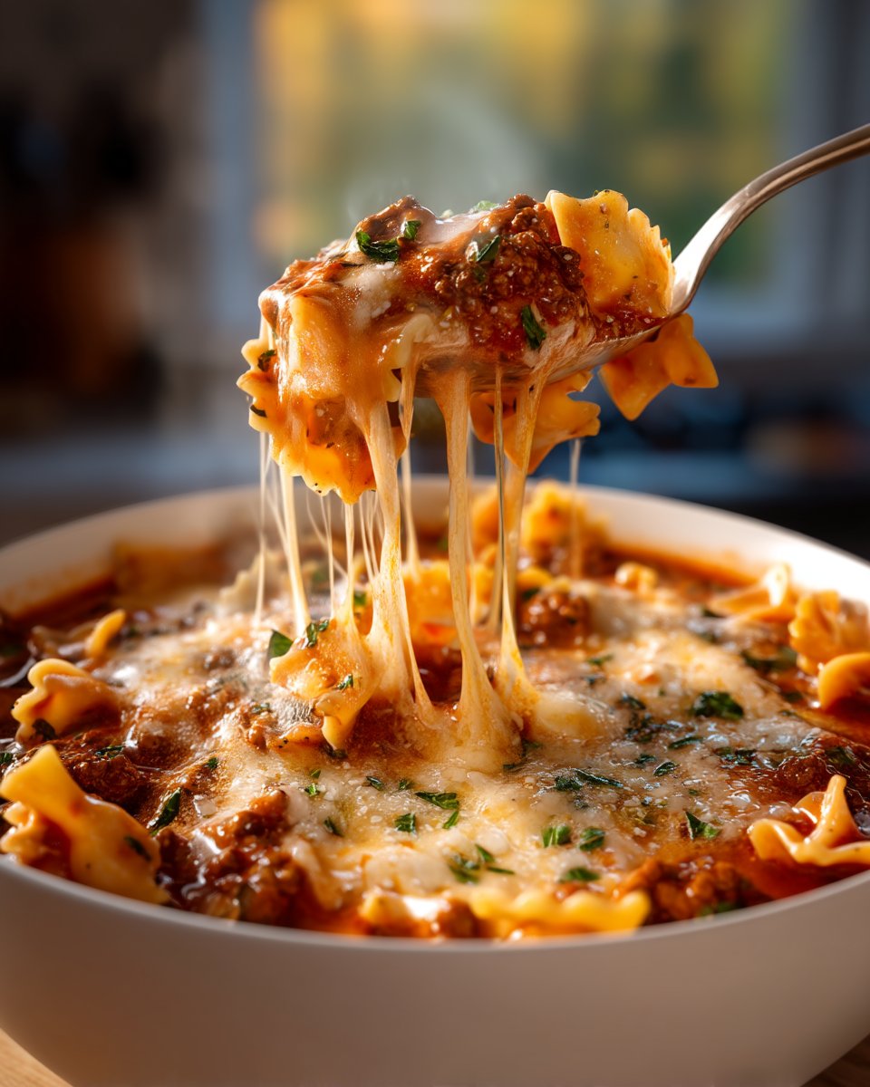 BEST EVER One-Pot Lasagna Soup Recipe!