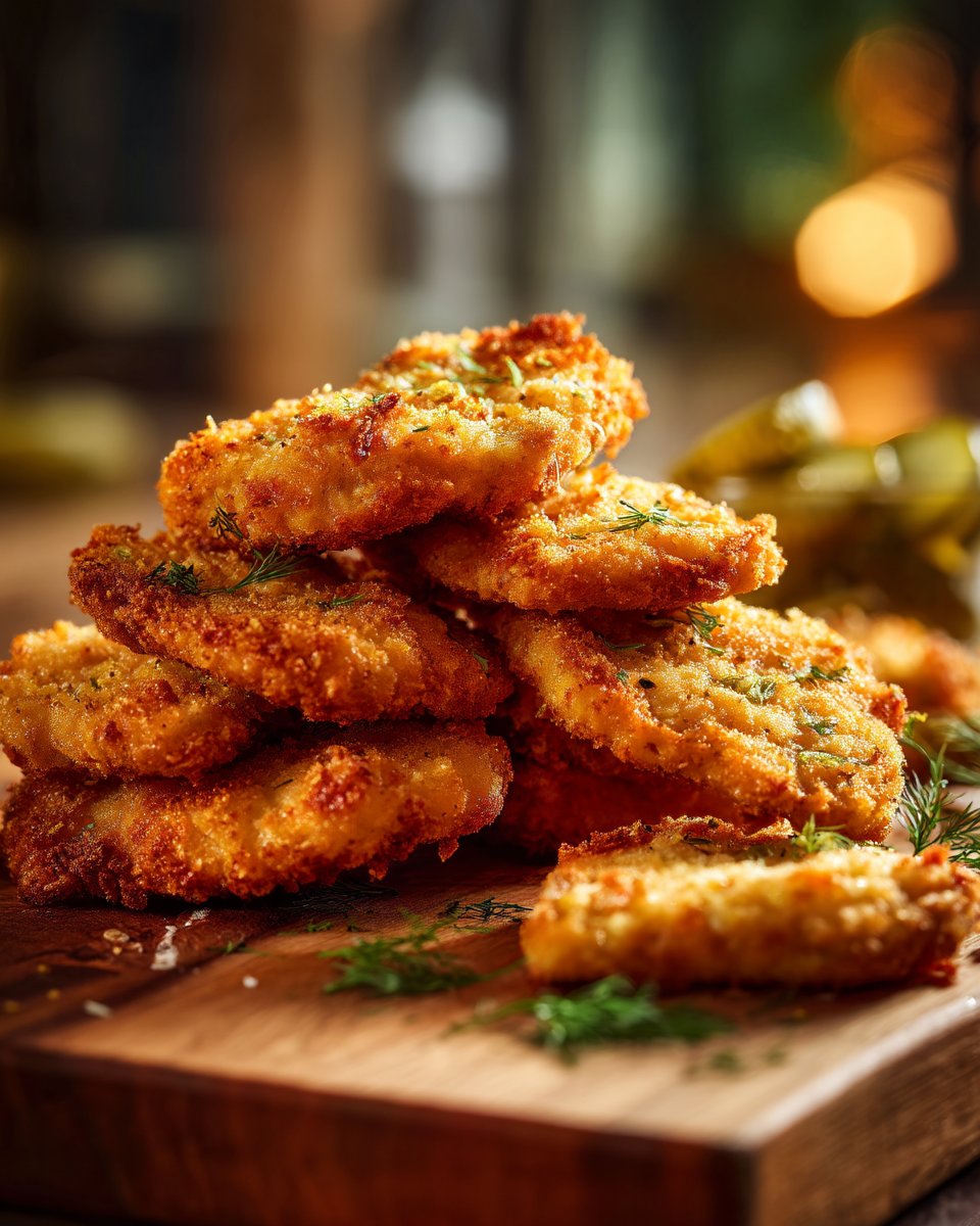 Crispy Dill Pickle Parmesan Chicken