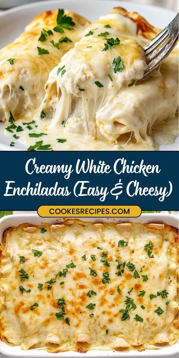 Chicken Enchiladas with Sour Cream White Sauce 2 Chicken Enchiladas with Sour Cream White Sauce