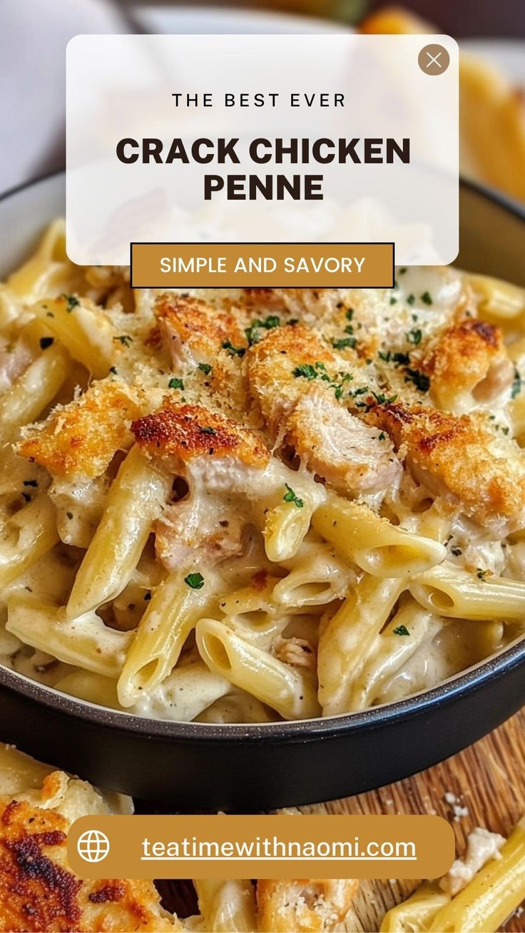 Crack Chicken Penne 3 Crack Chicken Penne