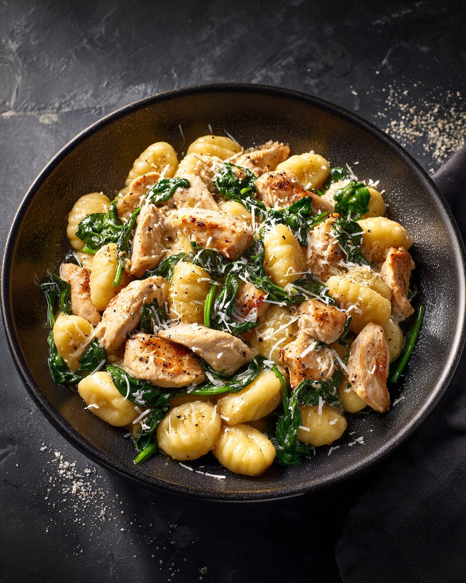 Garlic Chicken Gnocchi Skillet