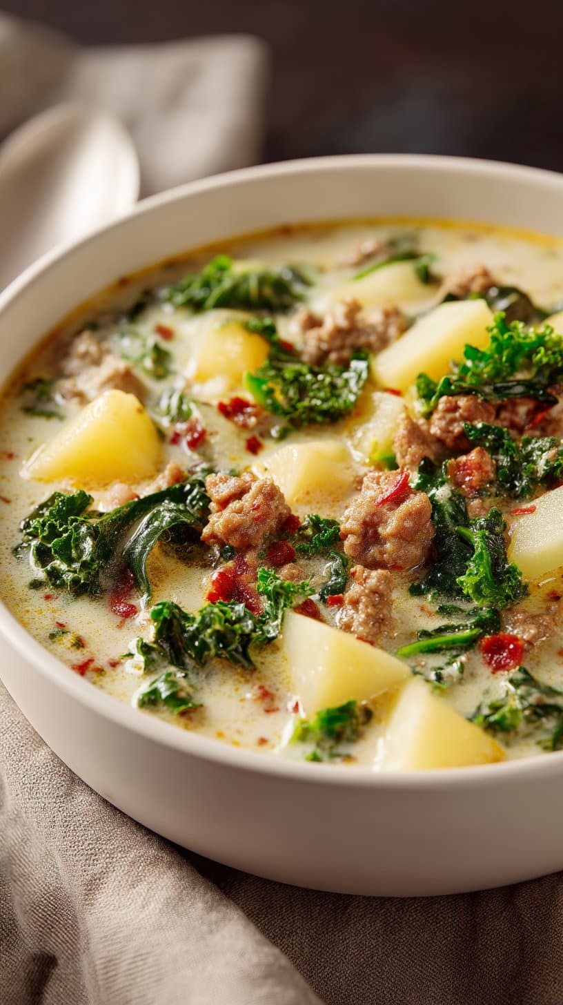 Healthy Slow Cooker Zuppa Toscana Soup