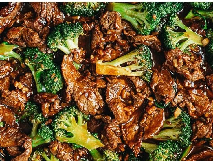 Chinese Beef and Broccoli 1 Delicious plate of Chinese beef and broccoli stir-fry meal