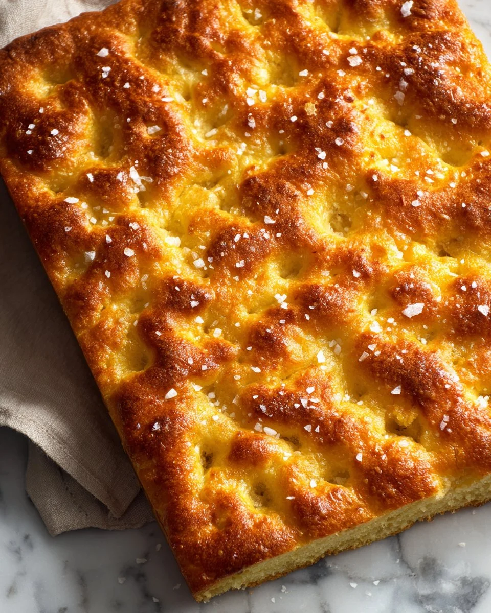 Focaccia Bread 1 Freshly baked focaccia bread topped with herbs and olive oil