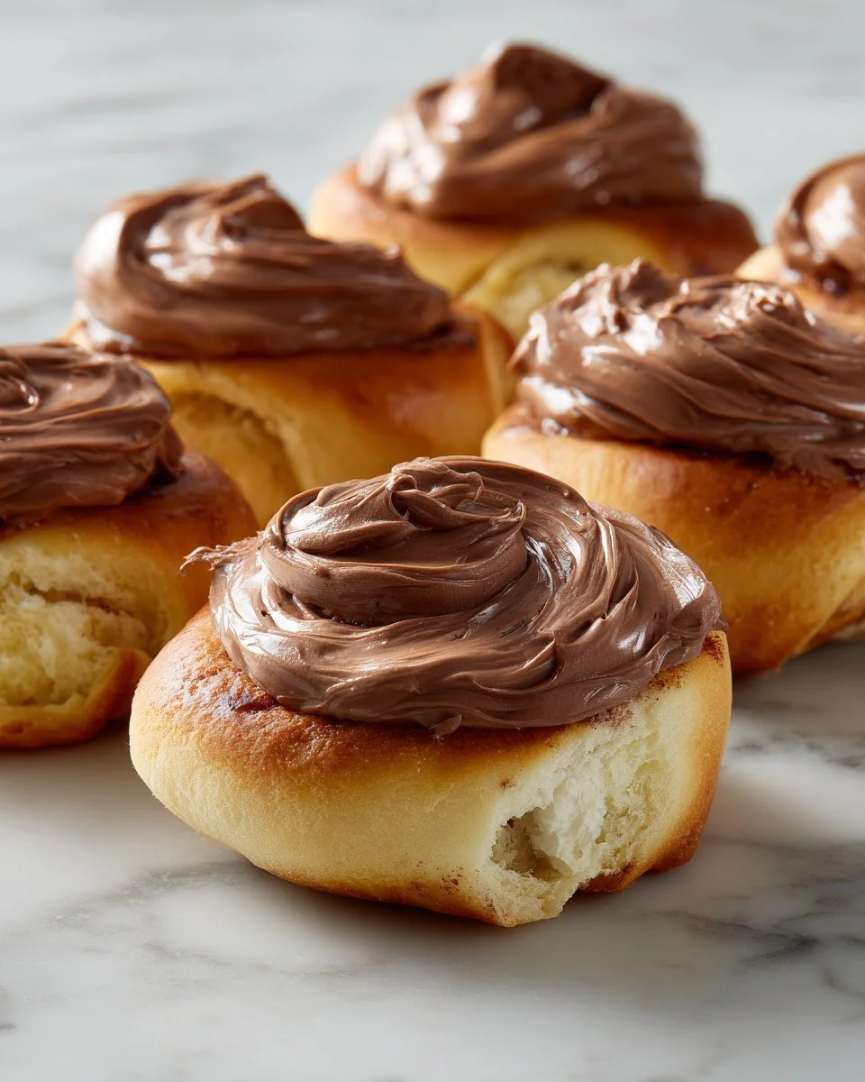 Gooey S'mores Rolls with chocolate and marshmallows on a plate