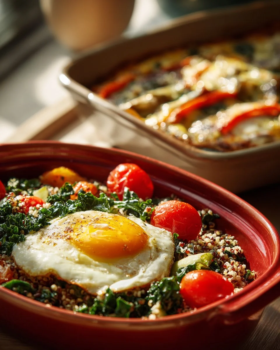 High protein breakfast ideas featuring eggs, yogurt, and smoothies.