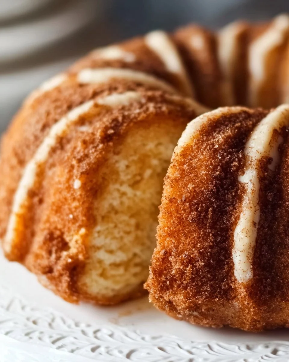 Snickerdoodle Bundt Cake 1 Delicious Snickerdoodle Bundt Cake topped with cinnamon sugar