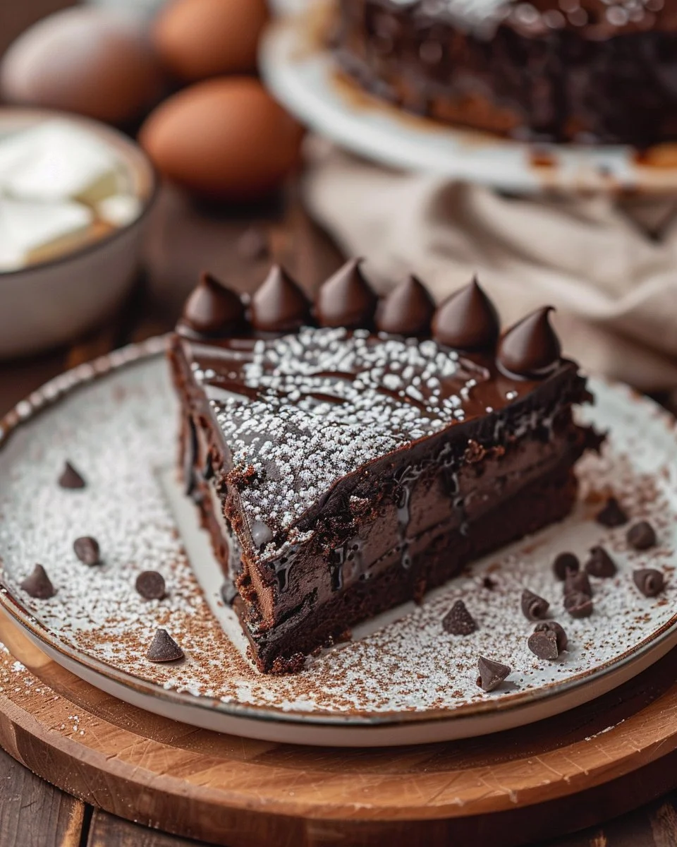 A selection of decadent desserts including cakes, pastries, and chocolates.