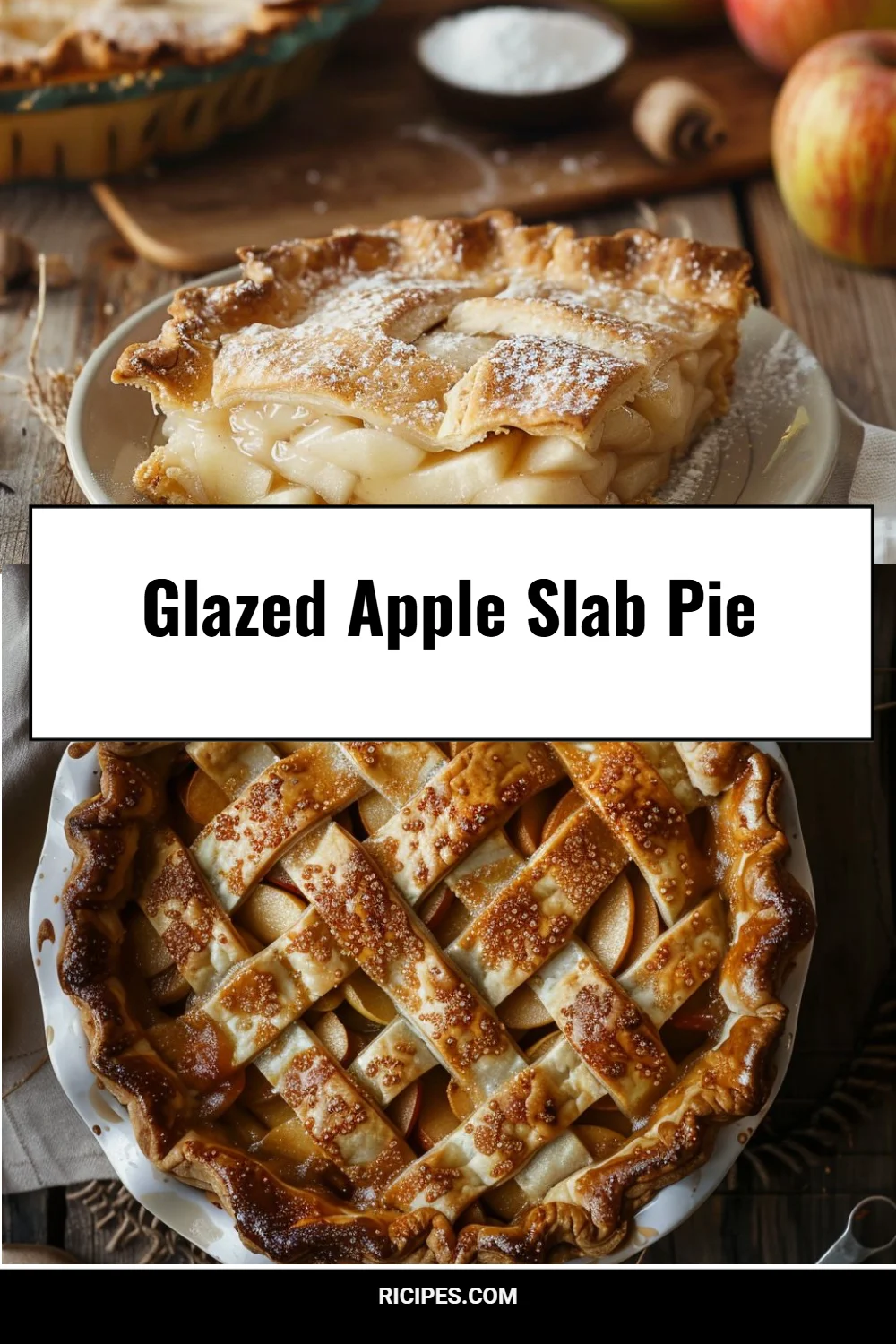 Glazed Apple Slab Pie 2 Glazed Apple Slab Pie
