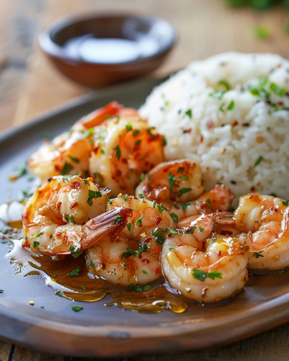 High-Protein Honey Garlic Shrimp