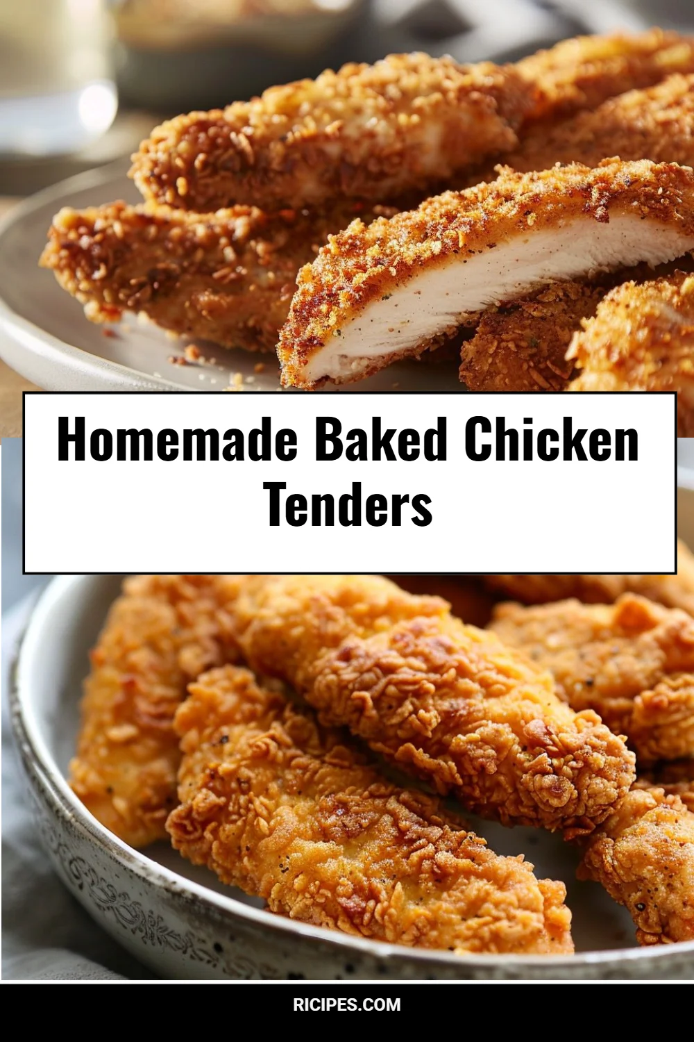Homemade Baked Chicken Tenders 2 Homemade Baked Chicken Tenders