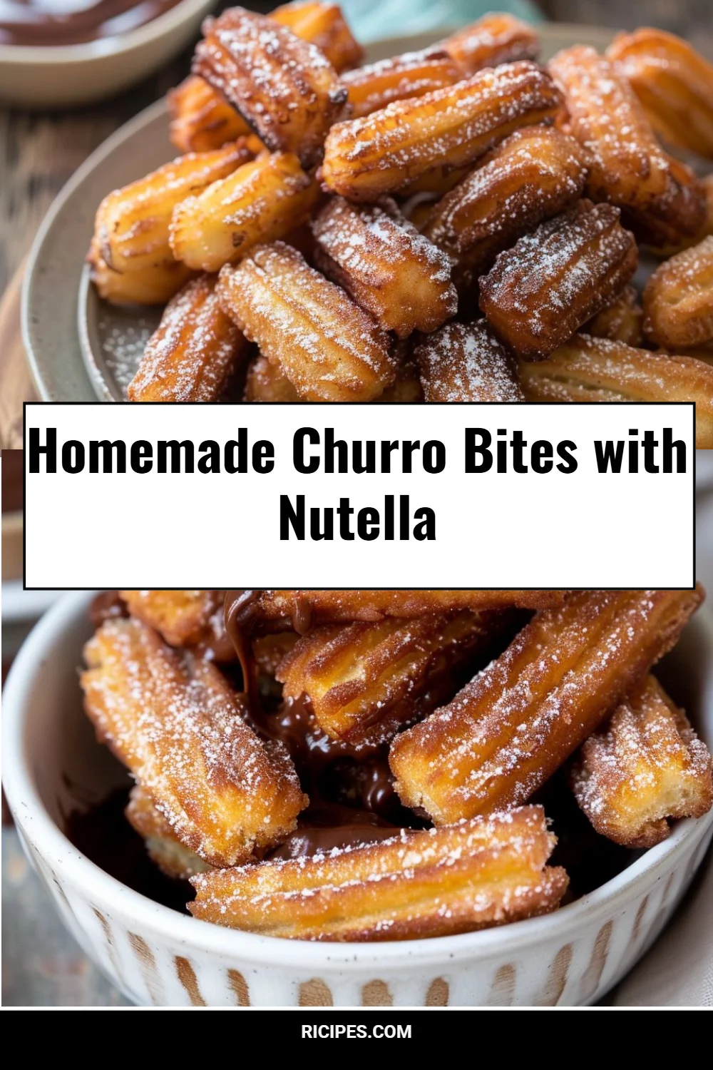 Homemade Churro Bites with Nutella 4 Homemade Churro Bites with Nutella