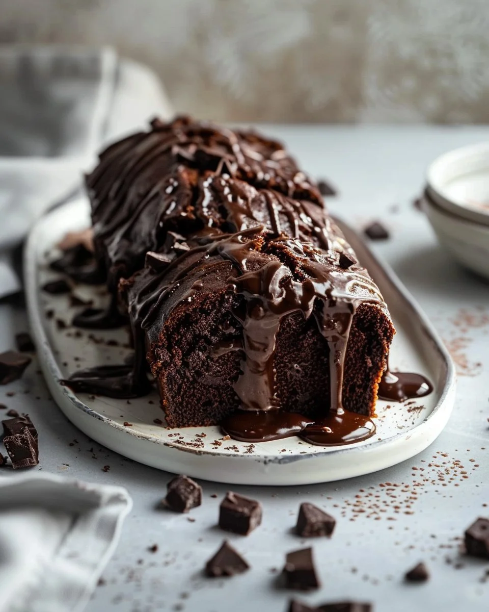 Hot Fudge Brownie Bread