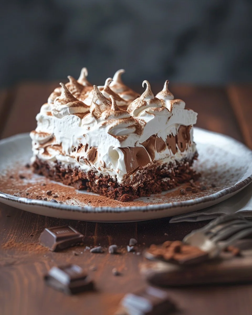 Milk Chocolate Meringue Cake