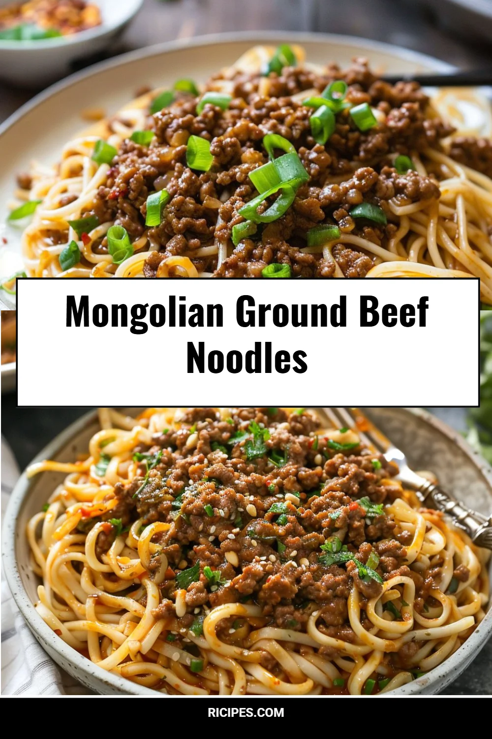 Mongolian Ground Beef Noodles 4 Mongolian Ground Beef Noodles