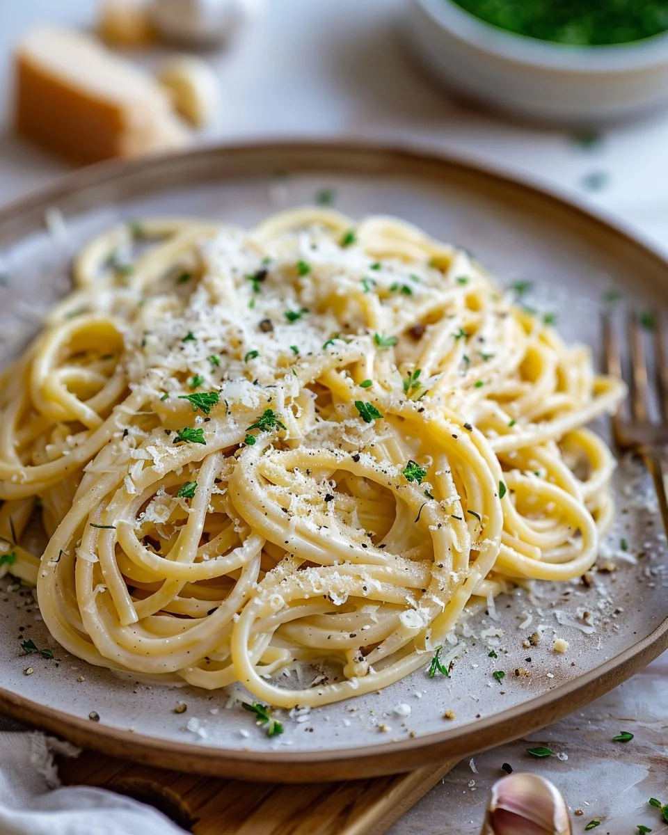 One Pot Creamy Garlic Pasta 3 One Pot Creamy Garlic Pasta