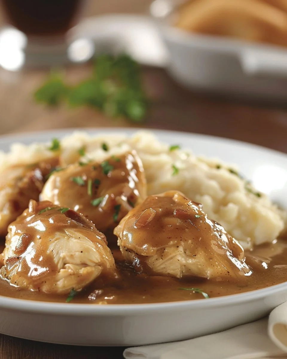 Slow Cooker Chicken and Gravy