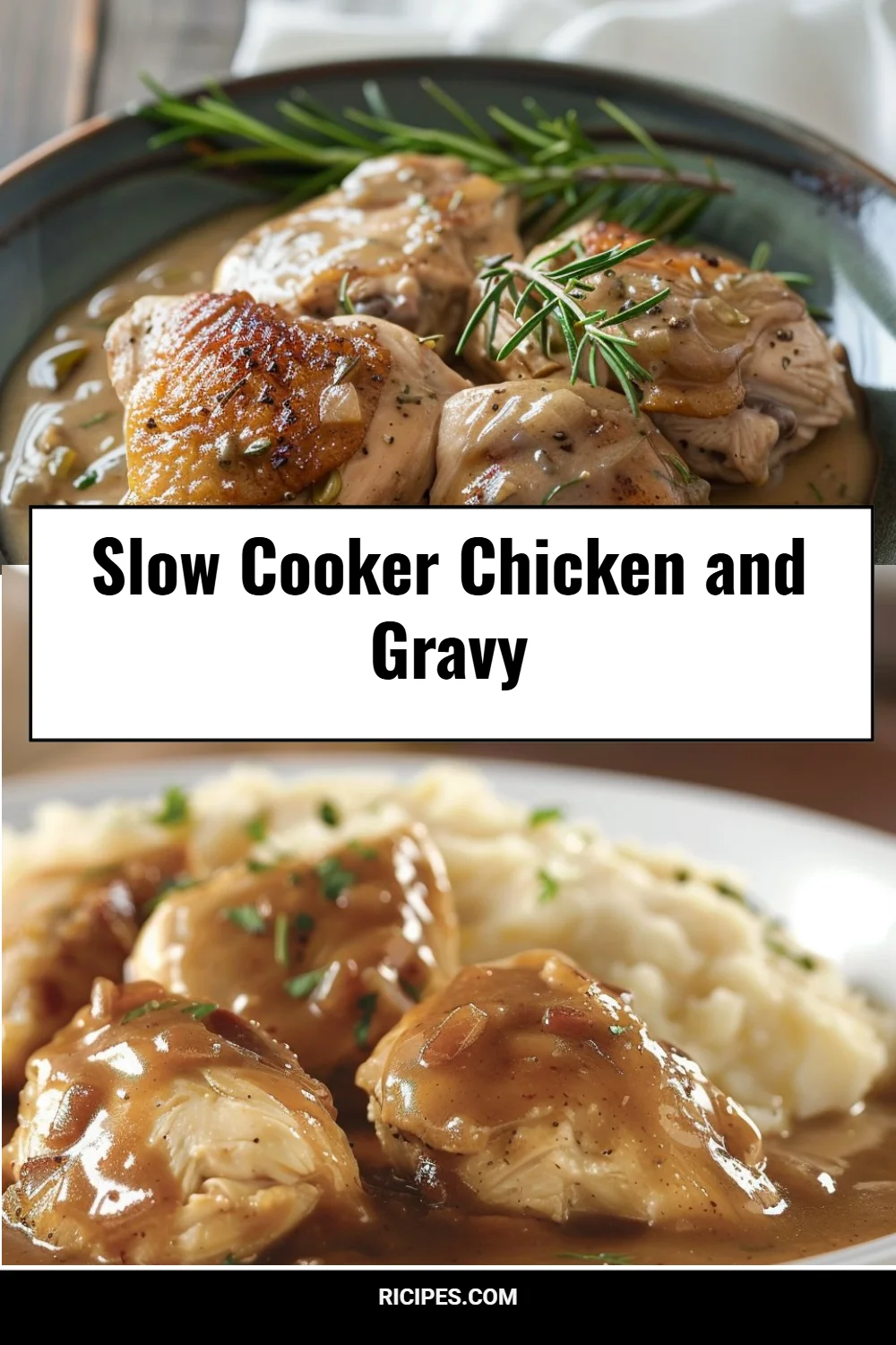 Slow Cooker Chicken and Gravy