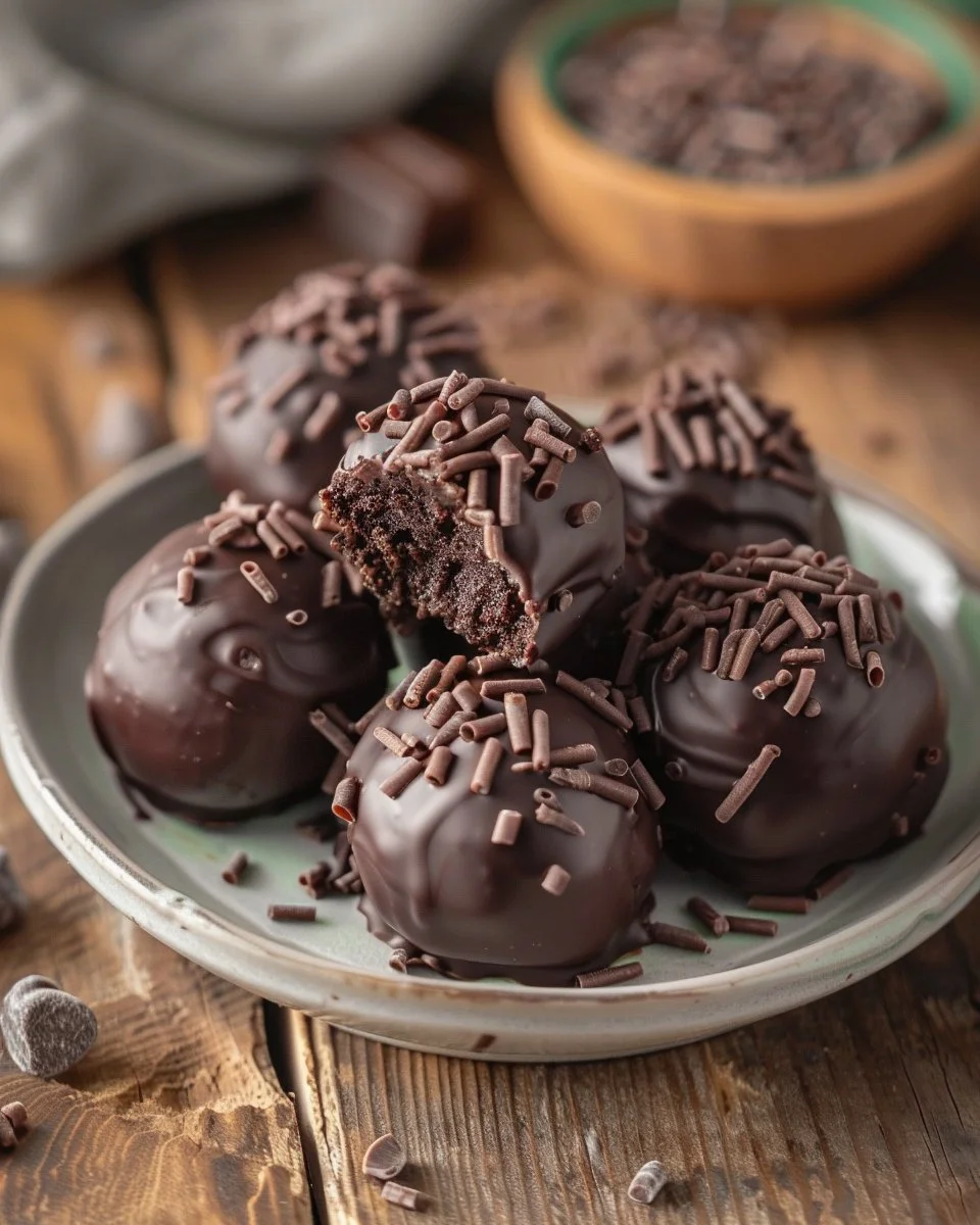 Starbucks Copycat Chocolate Cake Pops 1 Homemade chocolate cake pops inspired by Starbucks recipe