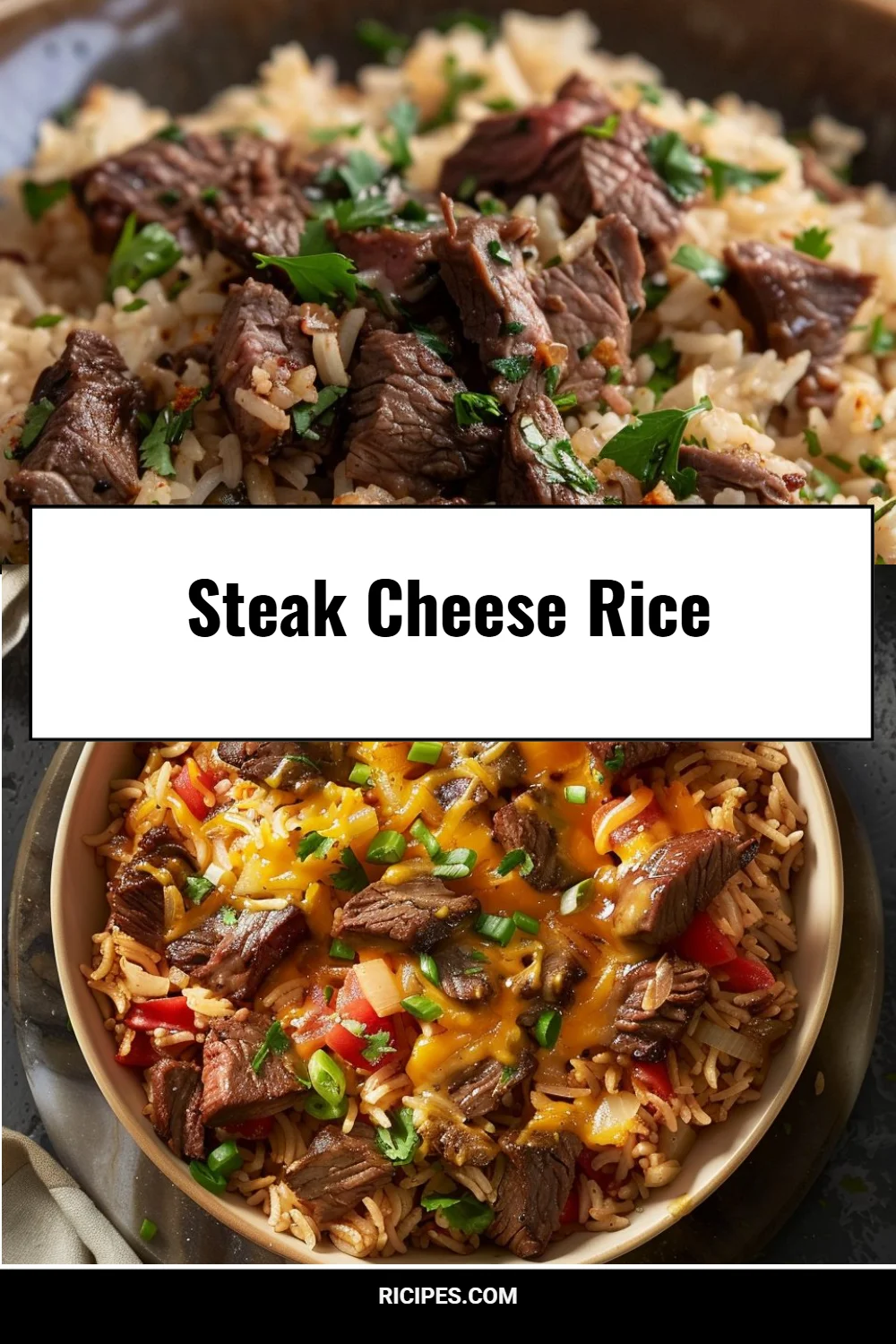 Steak Cheese Rice