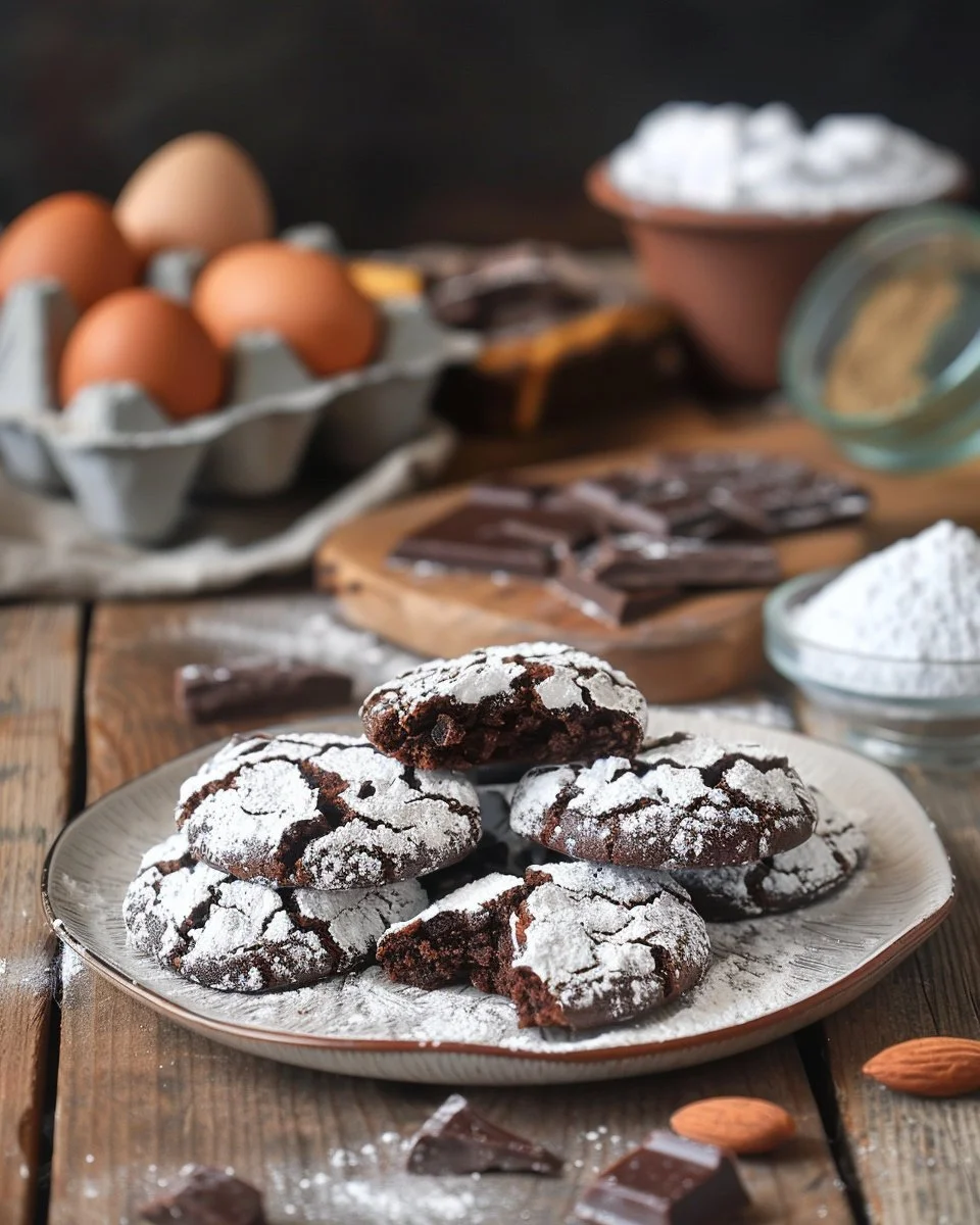 The BEST Chocolate Crinkle Cookies Recipe