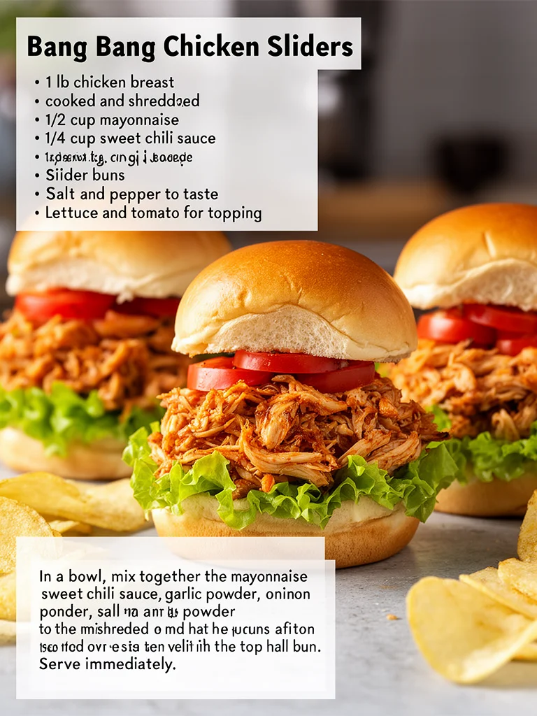 Bang Bang Chicken Sliders