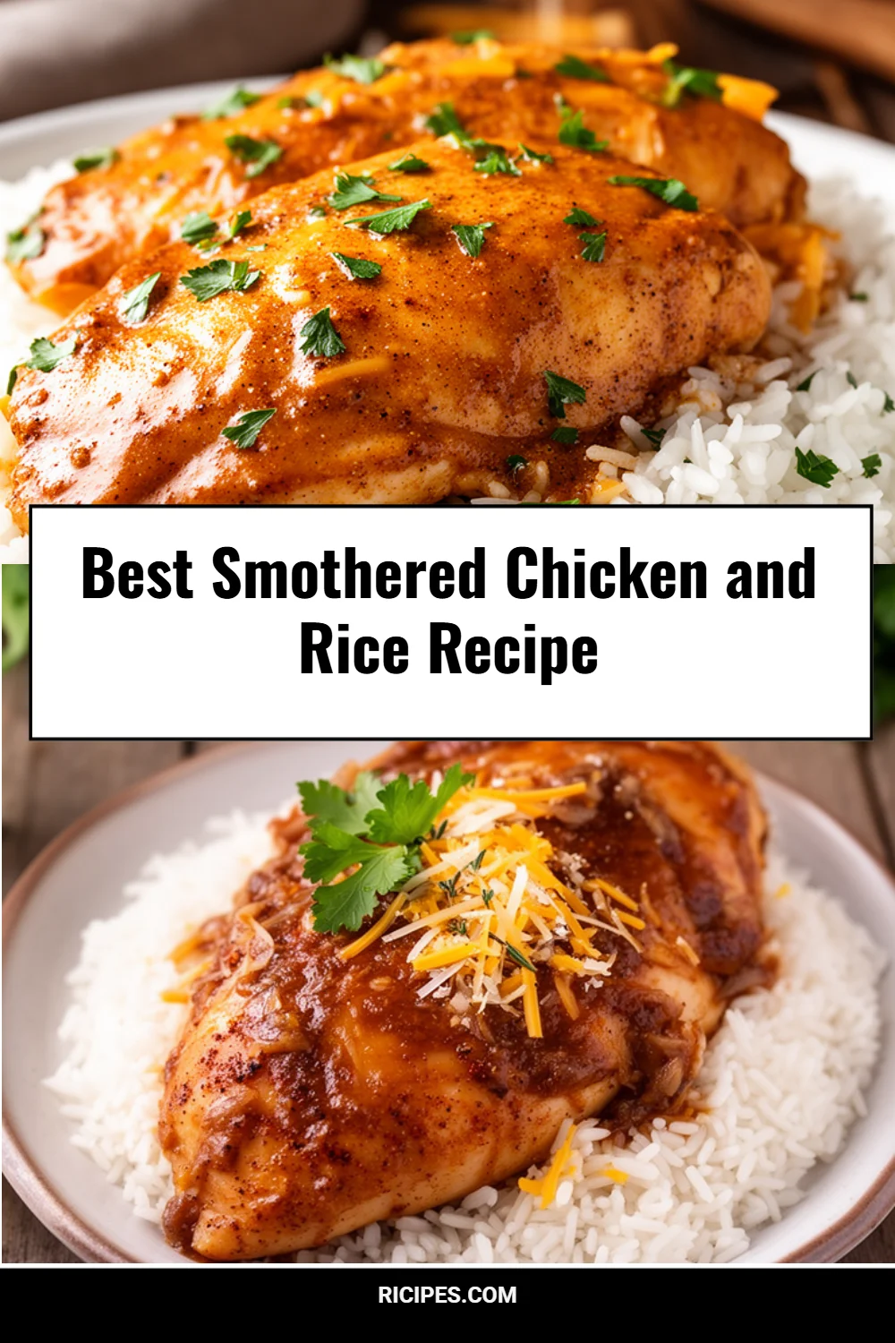 Best Smothered Chicken and Rice Recipe