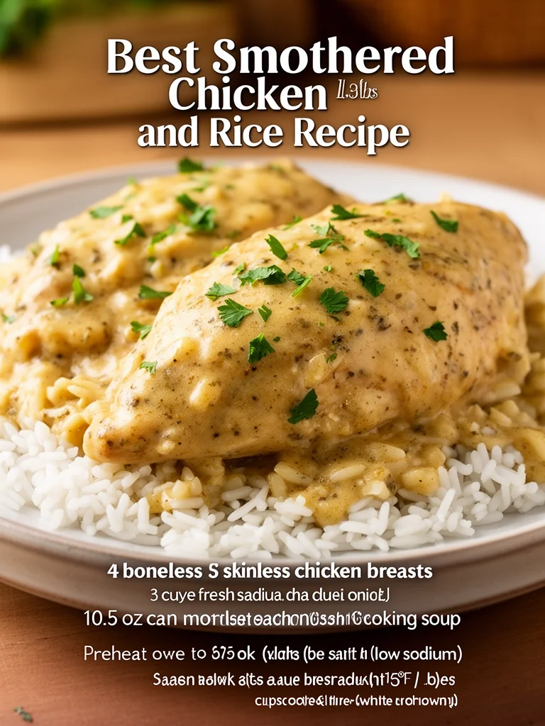 Best Smothered Chicken and Rice Recipe