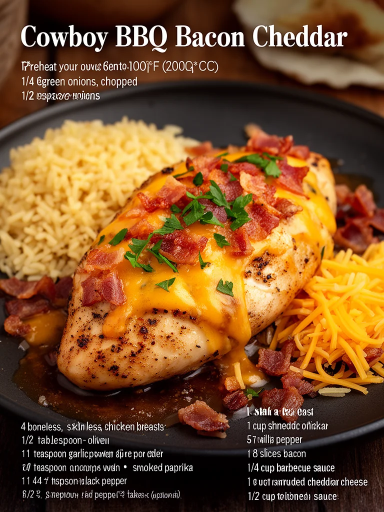 Cowboy BBQ Bacon Cheddar Chicken 2 Cowboy BBQ Bacon Cheddar Chicken