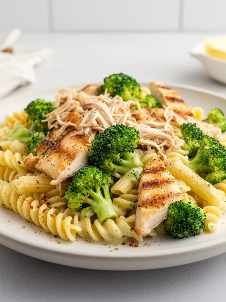 Creamy Rotisserie Chicken Broccoli Pasta 2 Creamy Rotisserie Chicken Broccoli Pasta