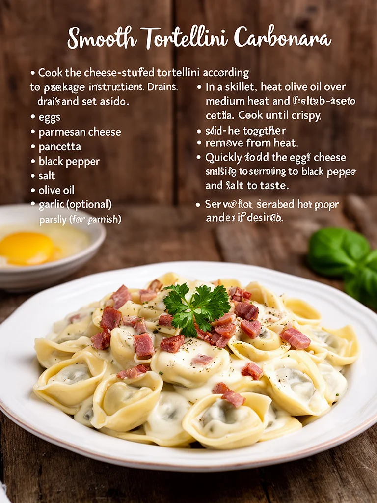 Creamy Tortellini Carbonara