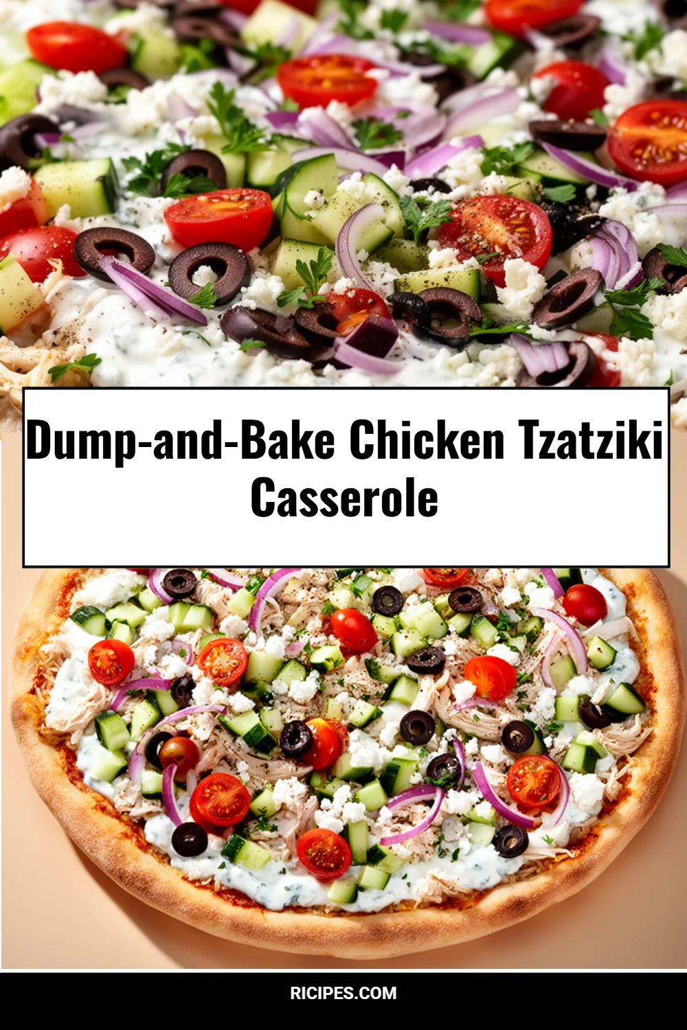 Dump-and-Bake Chicken Tzatziki Casserole 4 Dump-and-Bake Chicken Tzatziki Casserole
