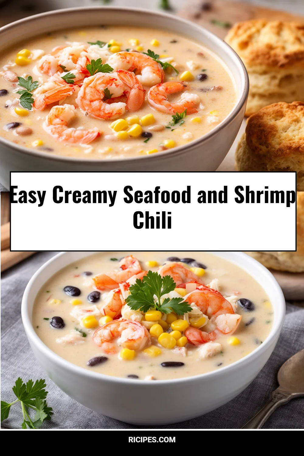 Easy Creamy Seafood and Shrimp Chili 4 Easy Creamy Seafood and Shrimp Chili