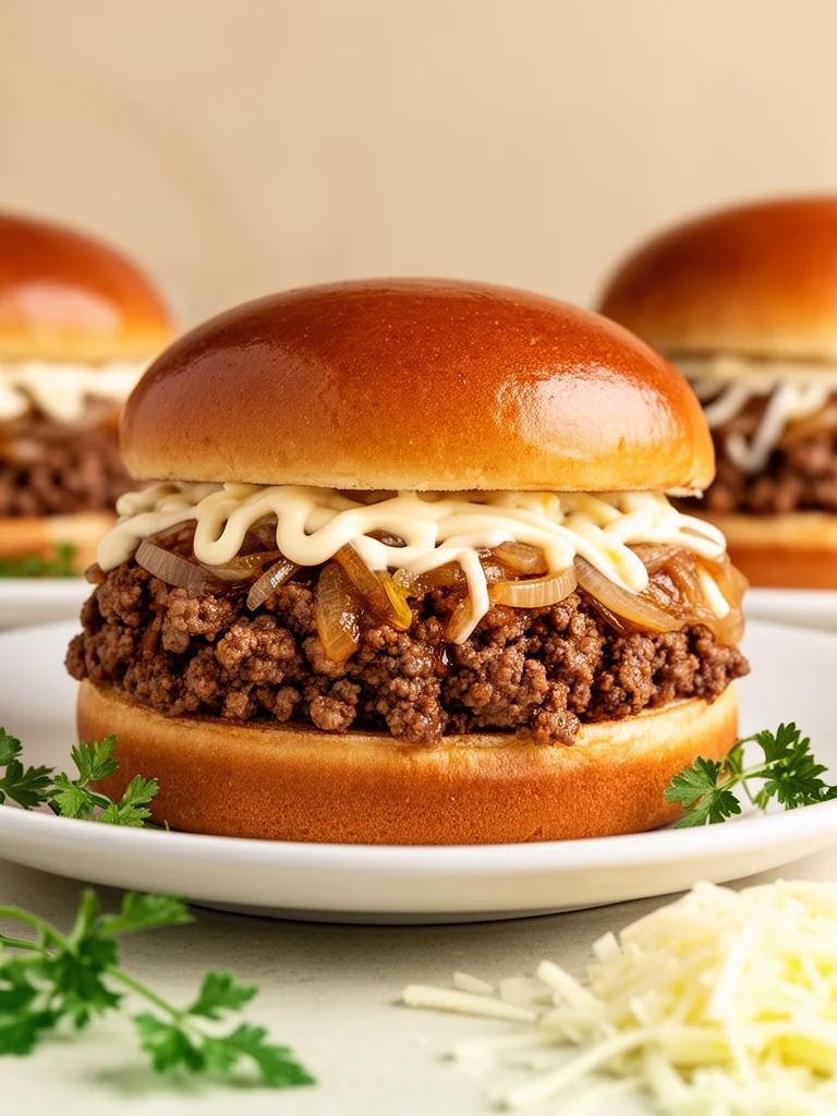 Irresistible French Onion Beef Sloppy Joes