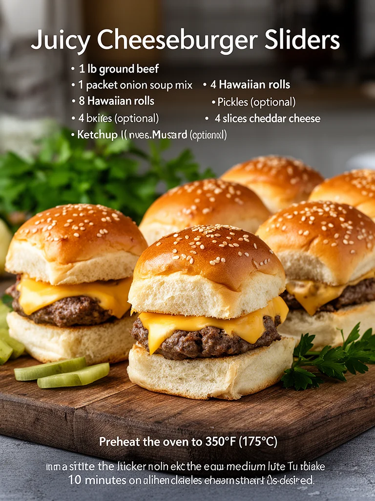 Juicy Cheeseburger Sliders