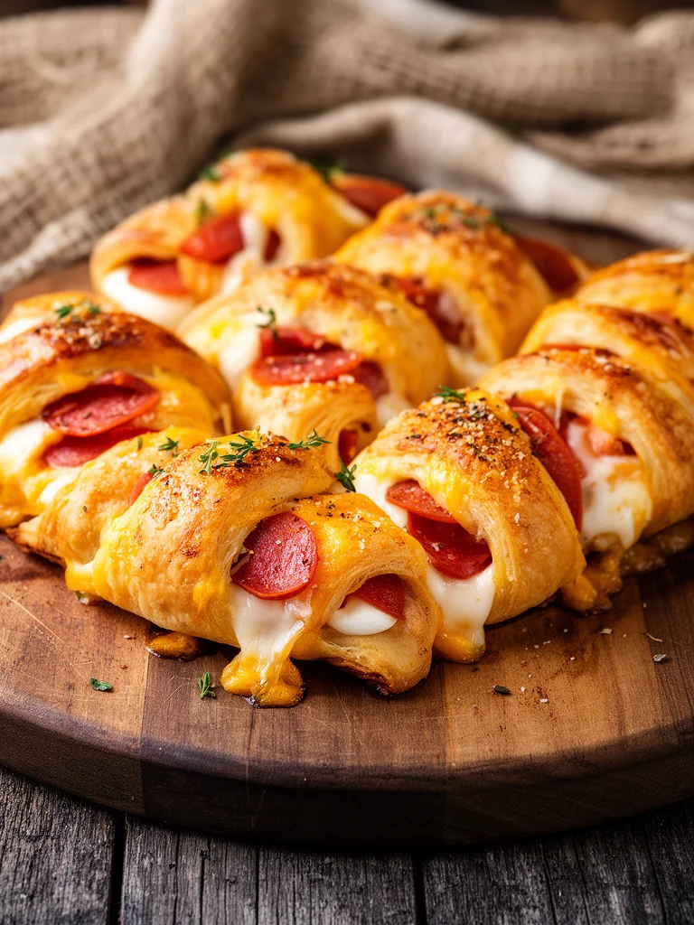 Mozzarella Pepperoni Croissant Rolls 2 Mozzarella Pepperoni Croissant Rolls