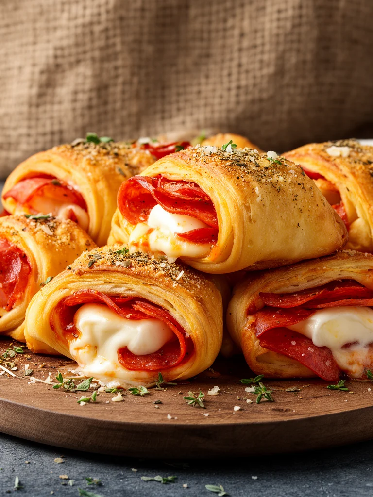 Mozzarella Pepperoni Croissant Rolls 3 Mozzarella Pepperoni Croissant Rolls