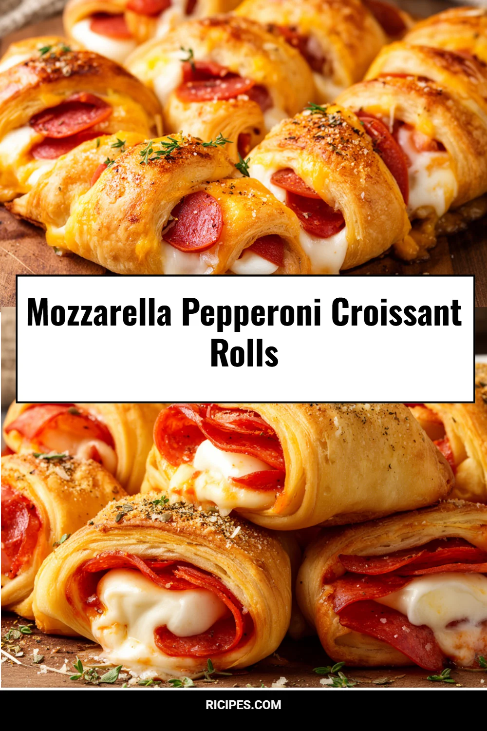 Mozzarella Pepperoni Croissant Rolls 4 Mozzarella Pepperoni Croissant Rolls