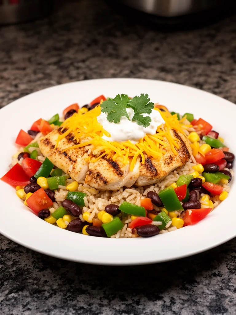 One-Pot Cheesy Southwest Chicken & Rice: Creamy Bliss!