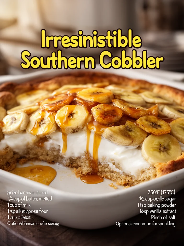 Southern Banana Cobbler
