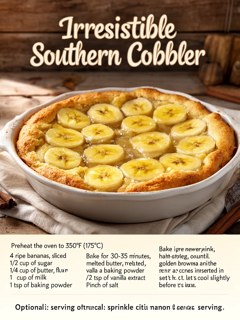 Southern Banana Cobbler