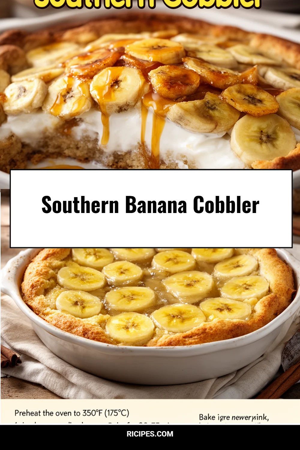 Southern Banana Cobbler