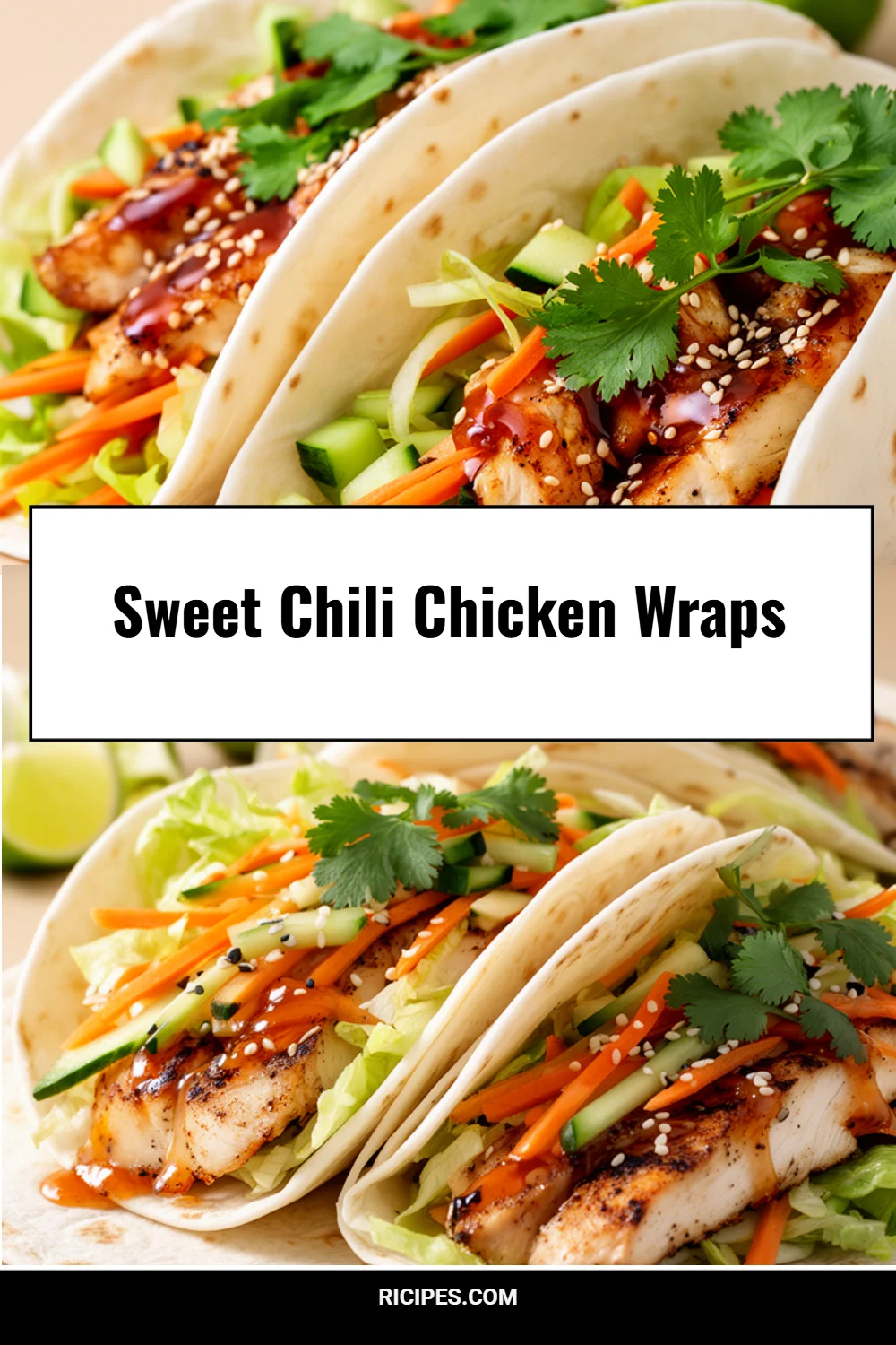 Sweet Chili Chicken Wraps