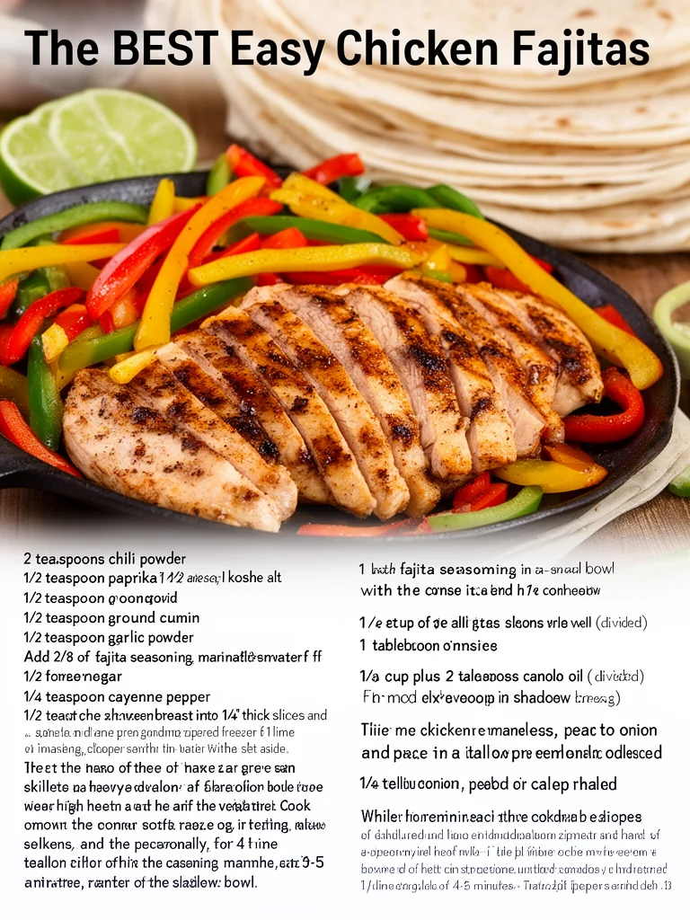 The BEST Easy Chicken Fajitas 4 The BEST Easy Chicken Fajitas