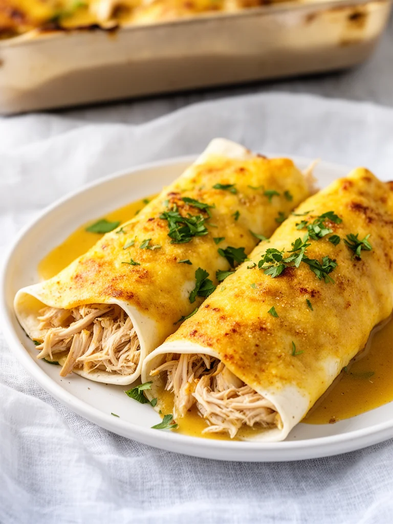 White Chicken Enchiladas