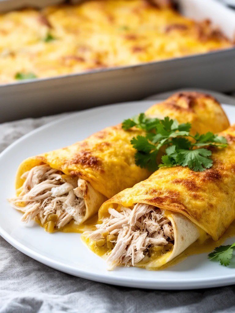White Chicken Enchiladas