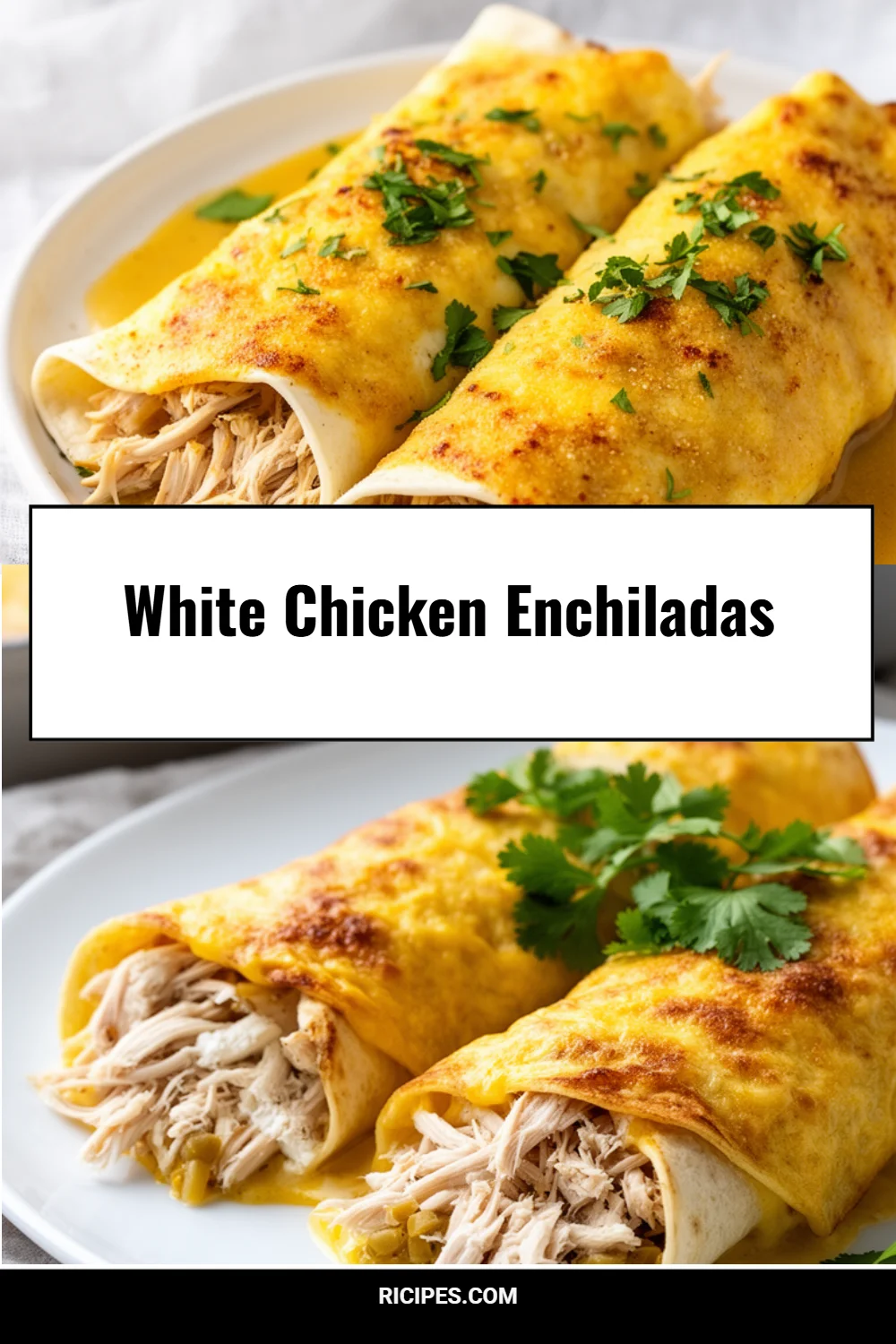 White Chicken Enchiladas